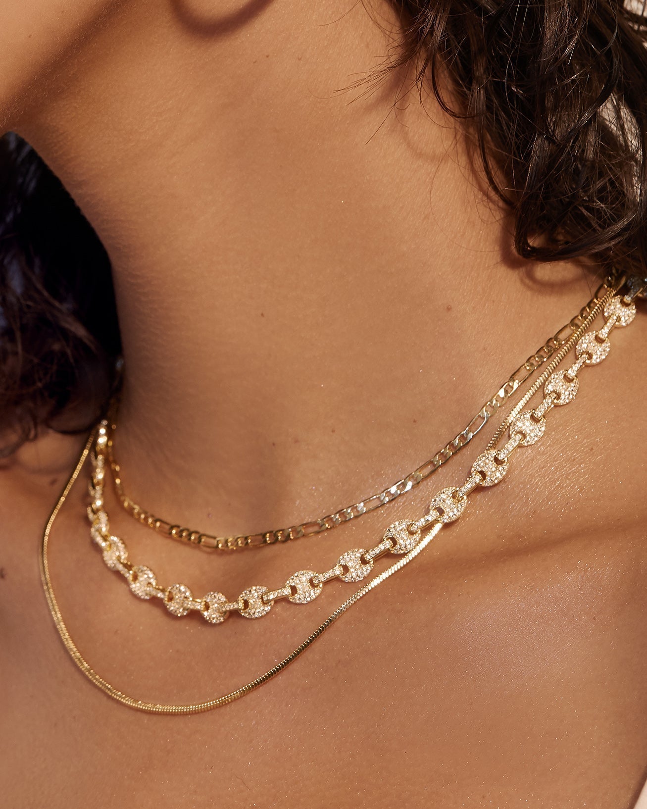 Cecilia Chain Necklace- Gold (Ships Early April)
