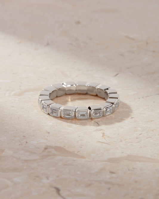 The 24/7 Flex Eternity Band- Emerald Cut
