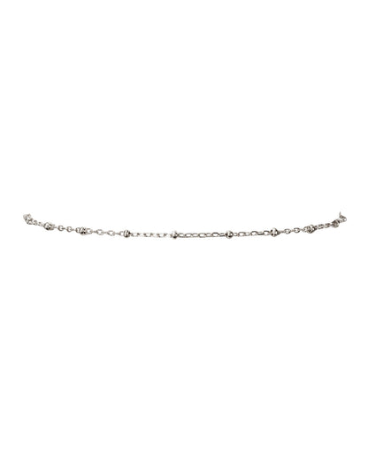 Mondays at Teddy's Anklet- Silver