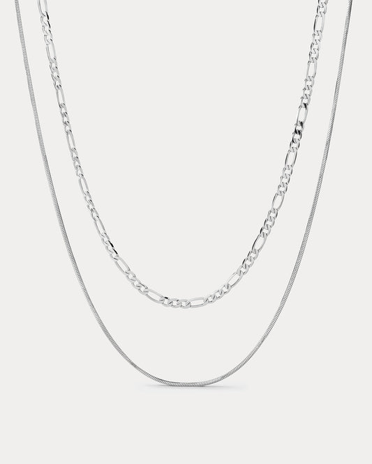 Cecilia Chain Necklace- Silver
