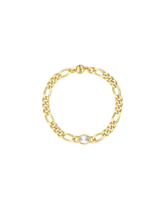 The Oval Bezel Chain Bracelet